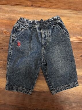 Vintage U.S. Polo Assn. Denim Shorts size 3/6m